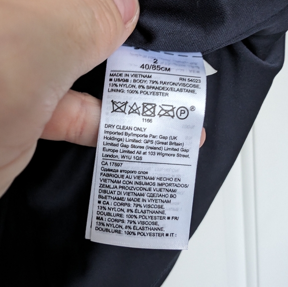 Banana Republic Stripped Dress - Size 2 - Picture 5 of 5